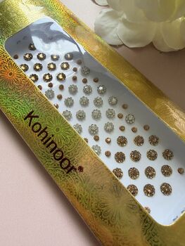 Gold And Silver Circle Bindi Pack One, 2 of 4