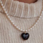 Pearly Autumn Heart Necklace, thumbnail 2 of 4