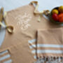 Personalised Cotton Apron Tea Towels, Gift For Mums, thumbnail 2 of 12