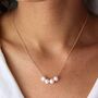40th Birthday Floating Pearls Necklace, thumbnail 1 of 10