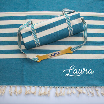 Personalised Beach Towel, Engagement Gift Set, 2 of 9