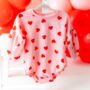 Baby Hearts Valentines Romper, thumbnail 1 of 5