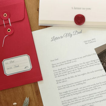 A Letter To My Dad Personalised Keepsake, 10 of 12