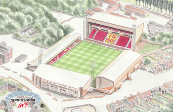 Motherwell Fc Fir Park Stadium Art Print, 2 of 3