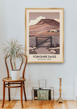 Yorkshire Dales National Park Travel Poster Art Print, 5 of 8