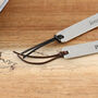 Personalised Names Pewter And Leather Bookmark, thumbnail 7 of 10