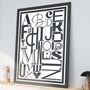 Alphabet Typography A3, A4 Or A5 Print, thumbnail 3 of 4