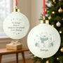 Personalised Polar Bear Christmas Bauble, thumbnail 4 of 5