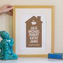 Family Home Print Personalised, thumbnail 2 of 9