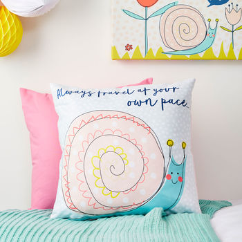 Children's Personalised Snail Cushion, 2 of 2