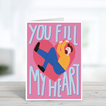 You Fill My Heart Valentine's Day Card, 2 of 3