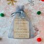 Personalised 'Christmas Gift Voucher' Wooden Gift Tag, thumbnail 3 of 3