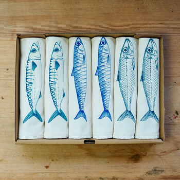 Personalised Seafood Napkin Gift Set, 5 of 12