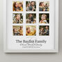 Personalised Family White 12 Photo Frame Gift, thumbnail 3 of 6