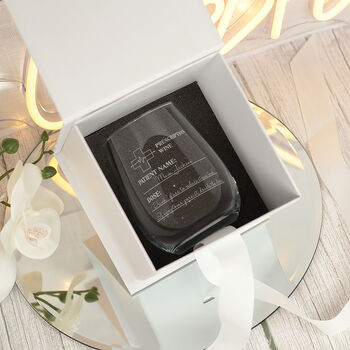 Personalised Prescription Stemless Wine Glass, 8 of 8