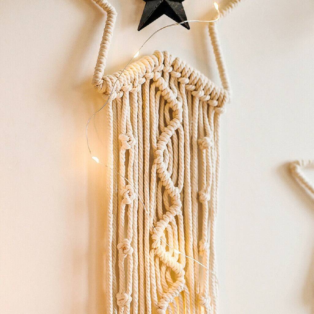 Macrame Star Wall Hanging Handmade By Roam Devon