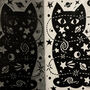 Felicette The Space Cat Linocut Print, thumbnail 2 of 4