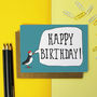Happy Birthday Puffin Card, thumbnail 1 of 2