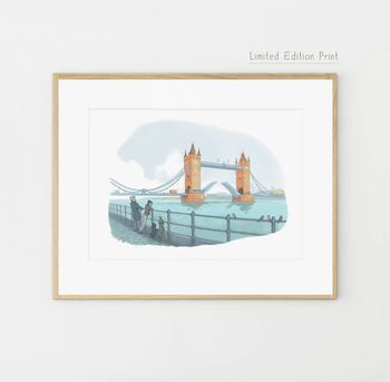 London's Tower Bridge Limited Edition Giclée Print, 7 of 10