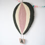 Hot Air Balloon Nursery Art With Personalised Basket, thumbnail 2 of 5