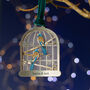 Birdcage Family Personalised Christmas Tree Decoration, thumbnail 7 of 7