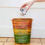 Colourful Recycled Newspaper Waste Paper Basket, thumbnail 7 of 11