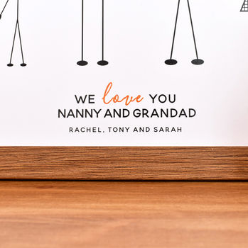 Personalised Grandparents And Grandchildren Print, 4 of 5