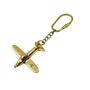Vintage Style Brass Airplane Keyring, thumbnail 1 of 5