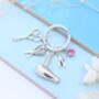Personalised Hairdresser Keyring Hair Stylist Gift, thumbnail 3 of 9