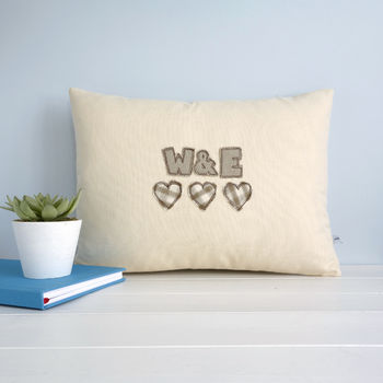 Personalised Couples Initials Cushion Gift, 9 of 12