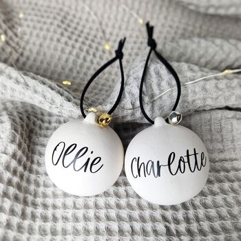 Personalised Christmas Bauble. Christmas Decorations, 4 of 8