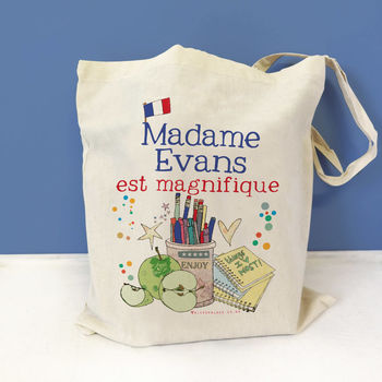 Personalised French Teacher Bag, 2 of 12