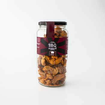 BBQ Flavour Pork Scratchings Gift Jar, 3 of 3