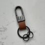 Personalised Engraved Mens Key Clip Handy Bag Charm, thumbnail 2 of 2