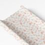 Delicate Floral Deluxe Baby Girl Anti Roll Wedge Changing Mat, thumbnail 2 of 3