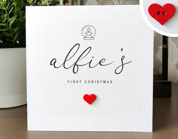 Personalised Your Own Name Christmas Card For Child, Daughter, Son, Niece, Nephew, Handmade Card, 3 of 4