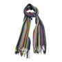 Mens Multicoloured Striped Scarf, thumbnail 4 of 4