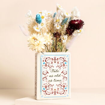Personalised Ceramic Tale As Old As Time Mini Book Vase, 2 of 2