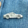 Pewter Sports Car Lapel Pin Badge, thumbnail 2 of 3