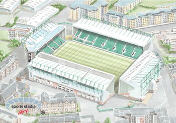 Hibernian Fc Easter Road Stadium Art Print, 2 of 3