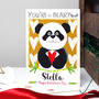 Personalised Panda Valentine's Card, thumbnail 3 of 7