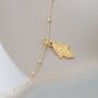 Gold Plated Sterling Silver Fatima Hand Necklace, thumbnail 4 of 6