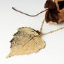 Birch Leaf Natural Necklace Medium Size, thumbnail 6 of 12