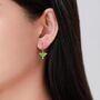 Sterling Silver Lunar Moth Enamel Drop Hook Earrings, thumbnail 4 of 10