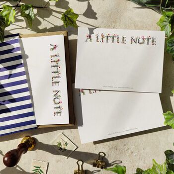 A Little Note Floral Notelets Gift Set, 4 of 5