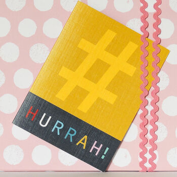 Mini Hashtag Hurrah Card, 4 of 5