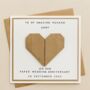 Personalised Paper 1st Anniversary Card For Husband Or Wife, thumbnail 1 of 2