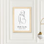 Personalised Line Art Mum To Be Wall Print, thumbnail 10 of 12