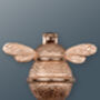 Brass Bumble Bee Door Knocker Rose Gold Finish, thumbnail 1 of 2