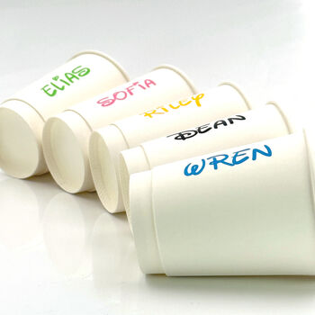 Personalised Paper Cups With Names For Kids Parties, 4 of 12